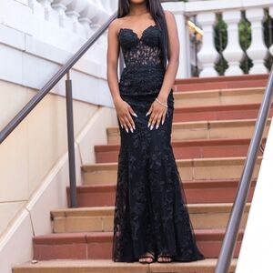 Strapless Black Dress